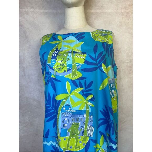 EUC Lilly Pulitzer Franco (Sabrina) Sundress- Negresco Serenade, Sz 10 RARE frog - Picture 2 of 6